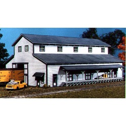 American Model Builders 604 N Transfer Building Laser-Cut Wood Kit