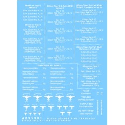 Archer Fine Transfers 35301W 1:35 German WWII Ammo Box Stencils (White