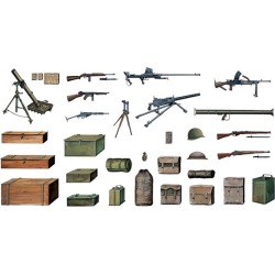 Italeri 407 1:35 WWII Accessories (Guns, Crates, Bags, etc.)