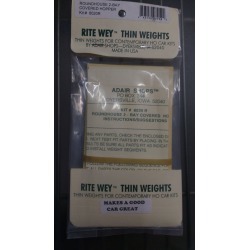 Adair Shops 3059 MDC 2-Bay Covered Hopper Weight Upgrade Kit