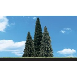 Woodland Scenics TR3568 3-1/2"-5-1/2" Forever Green Model Trees (4) -