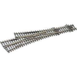 Peco SL-E199 HO Medium 3-way Code 75 Turnout w/ Electrified Frog