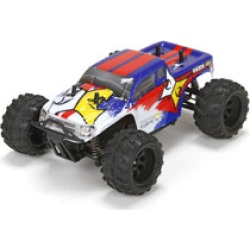ECX 00013T2 1/24 Ruckus 4wd Monster Truck: Blue/White Ready-to-Run