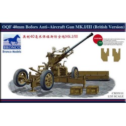 BRONCO MODELS 35111 1:32 OQF 40mm Bofors AA Gun