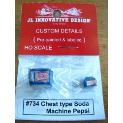JL Innovative Design 361-734 Custom Chest Type Soda Machine w/Case Pep