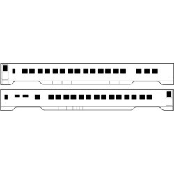 Brass Car Sides 567 N Challenger 56-seat Chair Car