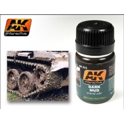 AK Interactive 23 Dark Mud Enamel Paint 35ml Bottle