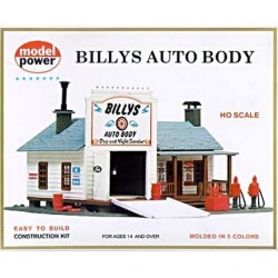 Model Power 414 HO Scale Billy's Auto BodyBuilding Kit