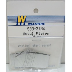 Walthers 933-3134 Metal Plates 24pk