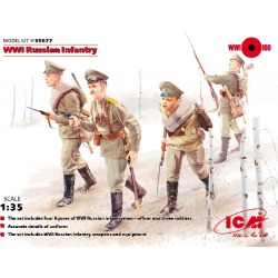 ICM 35677 1:35 WWI Russian Infantry w/Weapons & Equipment