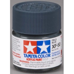 Tamiya 81750 XF-50 MINI FIELD BLUE Paint