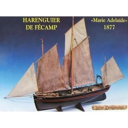 Soclaine 1400 1:50 Fecamp 3-Masted 1877 Herring Fishing Trawler Boat