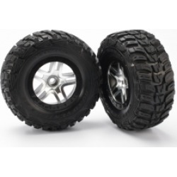 Traxxas 5882 Split Spoke Wheel & Kumho Tire (2): Slash 2WD Front