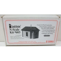American Model Builders 603 N Scale Miner's Cabin Kit