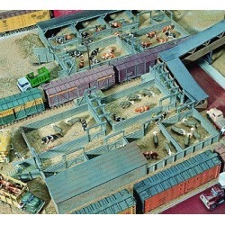 Walthers 933-3047 HO Stock Yards Building Kit