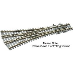Peco SL-E99 HO Medium 3-way Code 100 Turnout w/ Electrified Frog, 36"