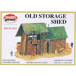 Model Power 435 HO Scale Old Storage Shed Building Kit