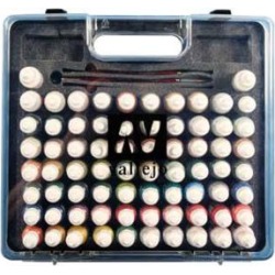 Vallejo Acrylic Paints 70172 Basic Model Color Paint Set in Plastic St