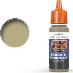 AK Interactive 4006 Buff Light Shade Acrylic Paint 17ml Bottle