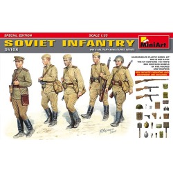 MiniArt 35108 1:35 Soviet Infantry w/Weapons & Equipment