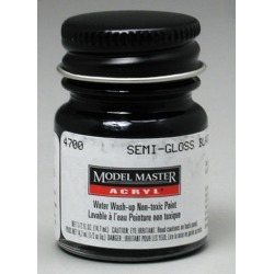 Testors 4700 FS27038 1/2 Oz. Semi-Gloss Black Acrylic Paint