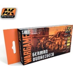 AK Interactive 1552 Wargame Series: German Dunkelgelb Acrylic Paint Se