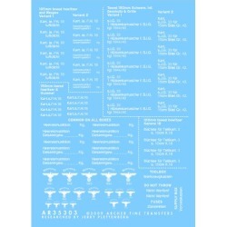 Archer Fine Transfers 35303W 1:35 German WWII Ammo Box Stencils (White