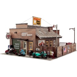 Woodland Scenics BR5045 HO Scale Built Up Deuces Cycle Shop Building