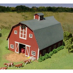 American Model Builders 619 N Country Barn Laser-Cut Wood Kit