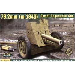 Ace Plastic Models 72244 1:72 Soviet 76.2mm Regimental Gun Model 1943