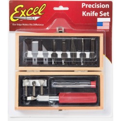 Excel 44384 Woodworking Set Carded Wooden Box