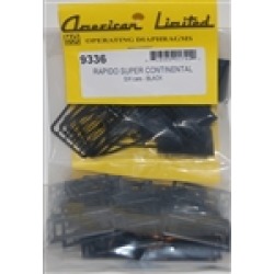 American Limited Models 9336 HO Diaphragms For Rapido Pass Cars (Black
