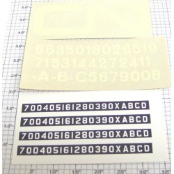 Walthers E-190 Canadian National Hood Diesel Decals