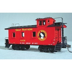 American Model Builders 861 HO Great Northern 25' Car Wood Caboose Kit