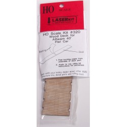 American Model Builders 320 HO For Athearn 40' Flat Cars Laser-Cut Woo
