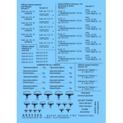 Archer Fine Transfers 35303B 1:35 German WWII Ammo Box Stencils (Black