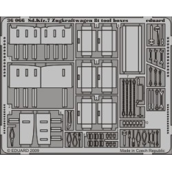 Eduard 36066 1:35 Sd.Kfz.7 Zugkraftwagen 8-Ton Tool Boxes for Trumpete