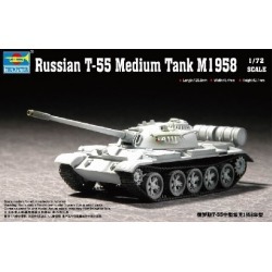 Trumpeter Models 7282 1:72 Russian T55 M1958 Medium Tank