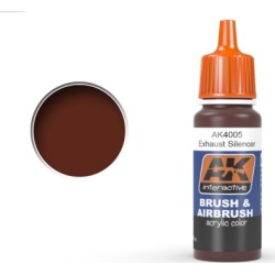 AK Interactive 4005 Exhausts Silencer Acrylic Paint 17ml Bottle