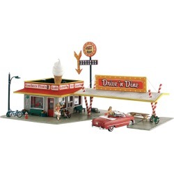 Woodland Scenics BR4929 N Scale Built-Up Drive N Dine Building