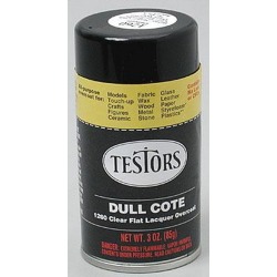 Testors 1260 3 Oz. Dullcote Flat Laquer Finish Spray Can