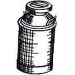 Berkshire Valley 524 O Milk Can with Indented Lid