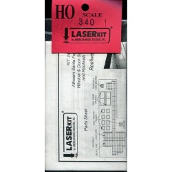 American Model Builders 340 HO Door / Window Screen Glazing & Roofwalk
