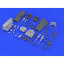 Eduard 648141 1:48 Bf 109G-6 Engine & Guns for Eduard Aircraft (Photo-