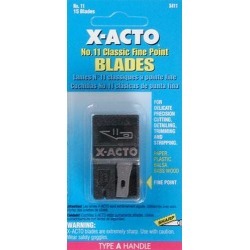 X-Acto 411 #11 Fine Point Knife Blade with Dispenser (15)