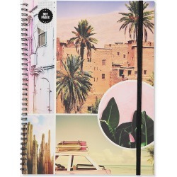 Typo - A4 Spinout Notebook Dot Page - Pastel travel