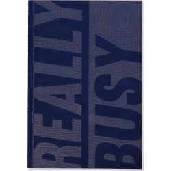 Typo - A5 Textured Notebook - Blue really busy