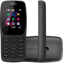 Celular Nokia 110 NK006 Rádio FM e Leitor integrado Câmera VGA e 4 jogos Preto found on Bargain Bro from Webfones for USD $59.58