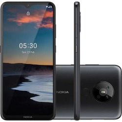 Smartphone Nokia NK007 5.3 128GB Tela 6,55" 4GB RAM Câmera Quádrupla Com IA + Lentes Ultra-wide Carvão