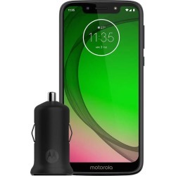 Smartphone Motorola XT1952 Moto G7 Play Indigo 32 GB + Carregador Veicular Motorola Turbo Power 15W Quick Charge Preto